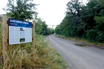 Inici de la via verda del Llobregat.