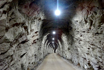 Interior del segon túnel.