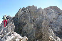 Darrera grimpada abans d’assolir el cim del Montferrat.