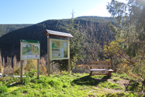 Panell informatiu del Parc Natural de l´Alt Pirineu.