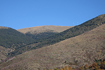 Massís de l´Orri (podem distingir les antenes situades al cim de la Torreta de l´Orri).