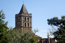 Campanar de l´església de Sant Dalmai.